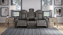 Load image into Gallery viewer, HyllMont PWR REC Sofa with ADJ Headrest
