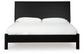 Danziar King Panel Bed with Mirrored Dresser and 2 Nightstands