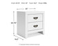 Binterglen Twin Panel Bed with Mirrored Dresser and Nightstand