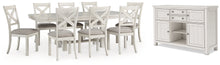 Load image into Gallery viewer, Robbinsdale Dining Table and 8 Chairs with Storage
