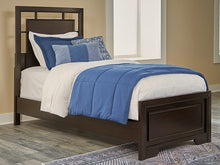 Load image into Gallery viewer, Covetown Twin Panel Bed with Mirrored Dresser, Chest and Nightstand
