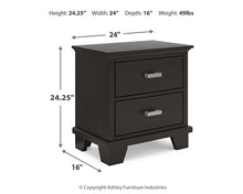 Load image into Gallery viewer, Covetown Twin Panel Bed with Nightstand
