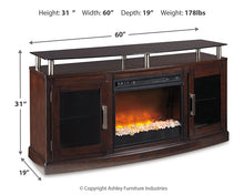 Load image into Gallery viewer, Chanceen 60&quot; TV Stand with Electric Fireplace
