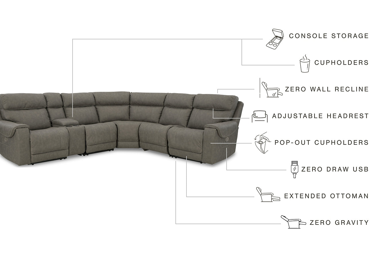 Starbot 6-Piece Power Reclining Sectional