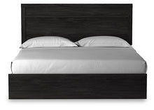 Load image into Gallery viewer, Belachime King Panel Bed with Mirrored Dresser, Chest and 2 Nightstands
