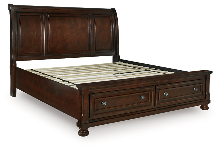 Porter California King Sleigh Storage Bed