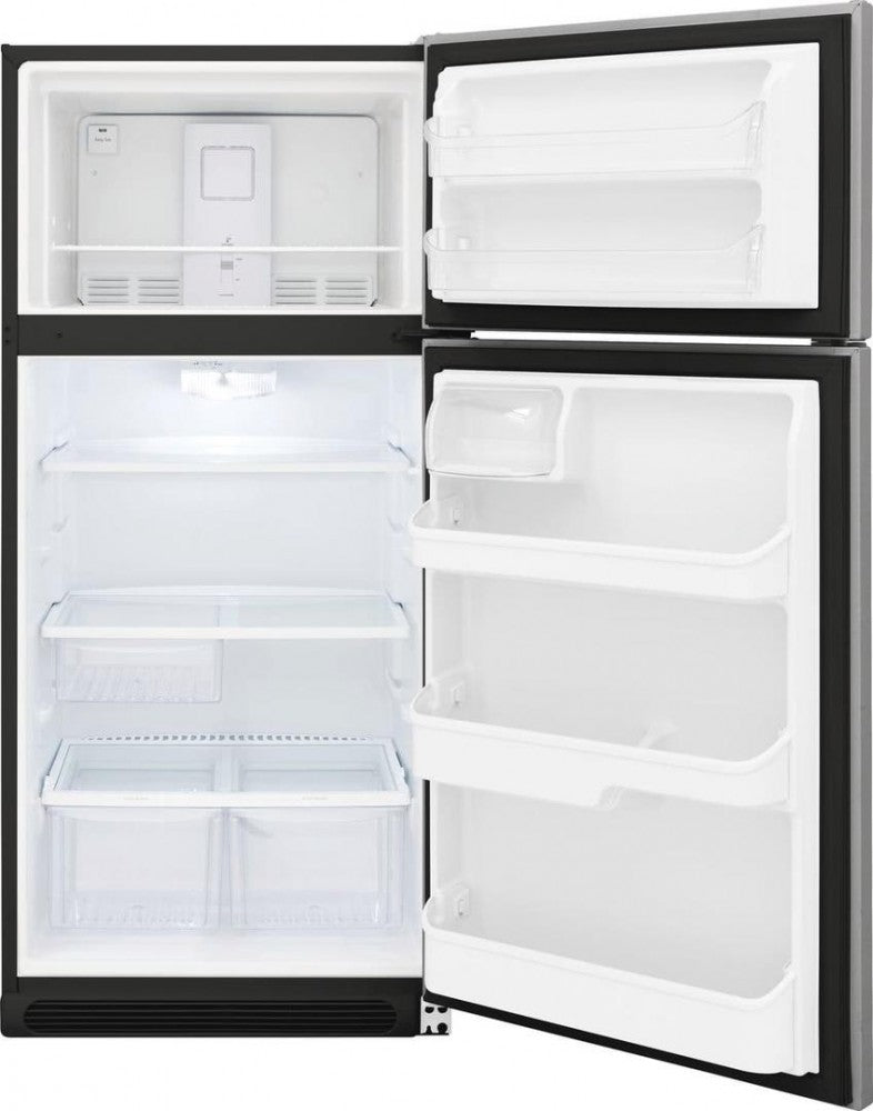 Frigidaire 18 cf Top Freezer Refrigerator in Stainless Steel