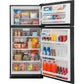 Frigidaire 20 cf Top Freezer Refrigerator in Black