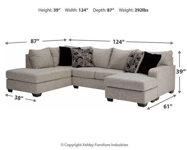 Megginson 2-Piece Sectional with Chair and Ottoman