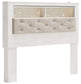 Altyra Queen Bookcase Headboard with Mirrored Dresser and Chest