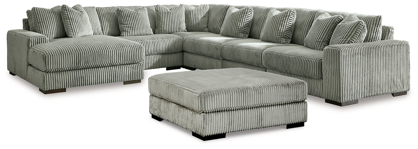 Lindyn 6-Piece Sectional with Ottoman