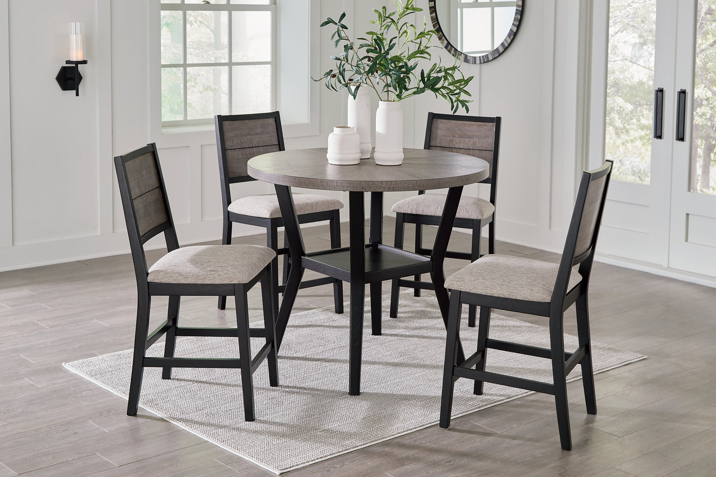 Corloda Round Counter Table Set (5/CN)